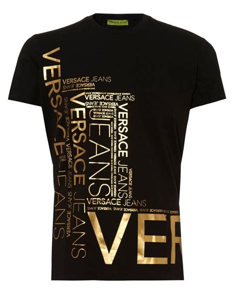 versace slim t shirt|versace shirt men's price.